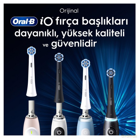 Oral B - iO Series Ultimate Clean Replacement Brush Heads - Black - 6 count