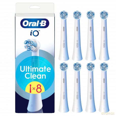 Oral B - iO Series Ultimate Clean Replacement Brush Heads - White - 8 count