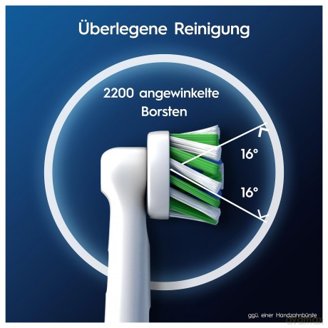 Oral B - Pro Cross Action Toothbrush Heads - White - 12 Counts