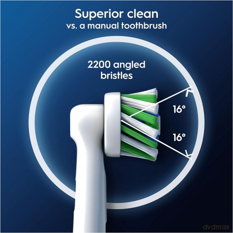 Oral B - Pro Cross Action Toothbrush Heads - White - 8 Counts