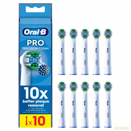 Oral B - Pro Precision Clean Toothbrush Heads - White - 10 Counts