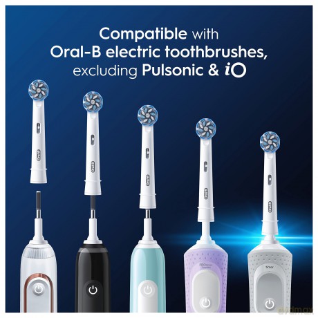 Oral B - Pro Sensitive Clean Toothbrush Heads - White - 8 Counts