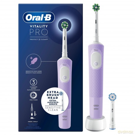 Oral B - Vitality Pro CA HBOX Lilac Electric Toothbrush + Extra Refill