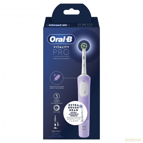 Oral B - Vitality Pro CA HBOX Lilac Electric Toothbrush + Extra Refill