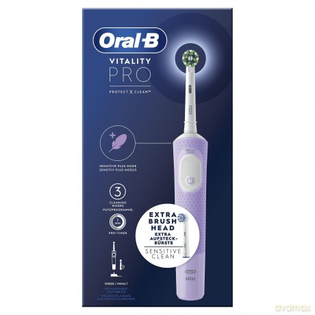 Oral B - Vitality Pro CA HBOX Lilac Electric Toothbrush + Extra Refill