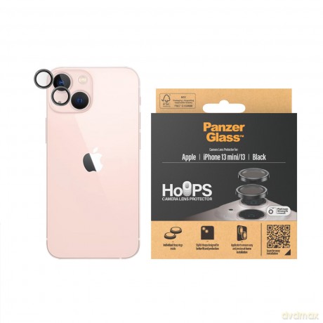 PanzerGlass - Hoops Camera Lens Protector iPhone 13 mini - 13 - Black