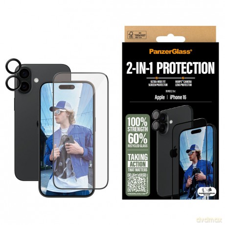 PanzerGlass - iPhone 16 2-in-1 Bundle