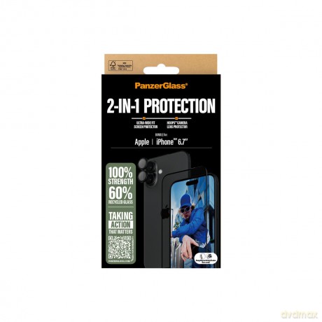 PanzerGlass - iPhone 16 Plus 6.7'' 2-in-1 Bundle