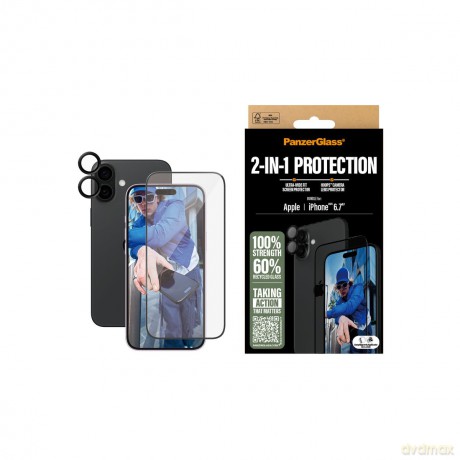 PanzerGlass - iPhone 16 Plus 6.7'' 2-in-1 Bundle