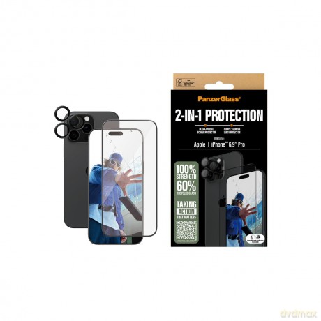 PanzerGlass - iPhone 16 Pro Max 6.9'' 2-in-1 Bundle