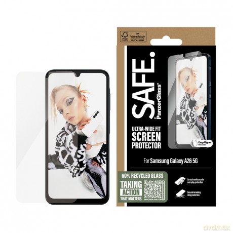 PanzerGlass - SAFE Screen Protector Galaxy new A26 5G UWF w. Aligner