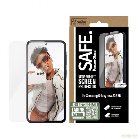PanzerGlass - SAFE Screen Protector Galaxy new A36 5G UWF w. Aligner