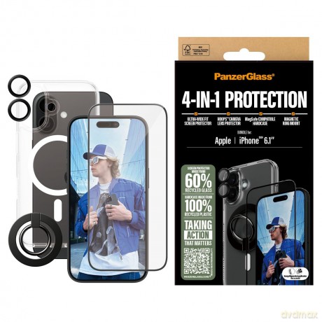 PanzerGlass- iPhone 16 6.1'' 4-in-1 Protection Bundle