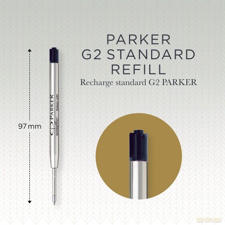 Parker - Ballpoint Pen Refills - Black - Medium