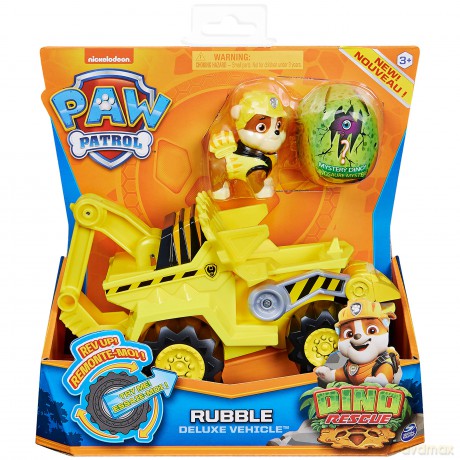 Paw Patrol - Dino Deluxe Themed Vehicles - Rubble