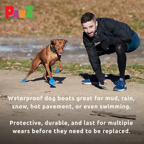 PawZ - Rubber Dog Boots - camouflage - M - 12 pcs