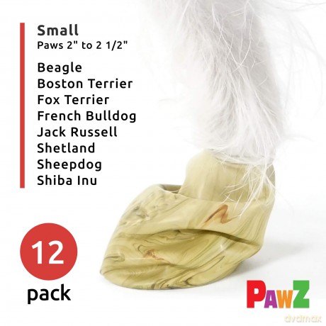 PawZ - Rubber Dog Boots - camouflage - S - 12 pcs