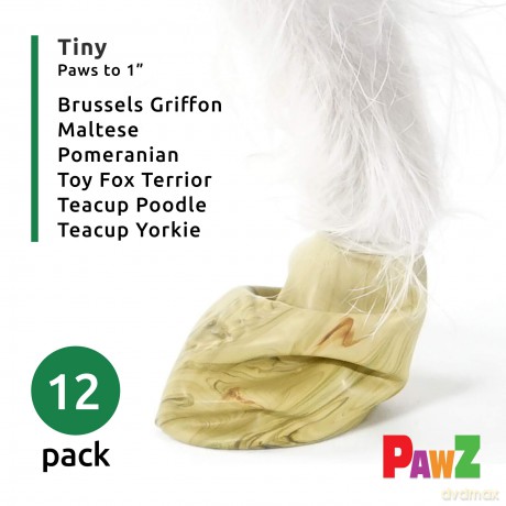 PawZ - Rubber Dog Boots - camouflage - Tiny - 12 pcs
