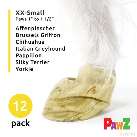 PawZ - Rubber Dog Boots - camouflage - XXS - 12 pcs