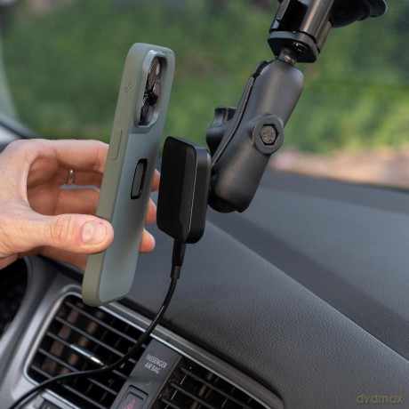 Peak Design - Mobile Car Mount 1 Ball Adapter Charging V2 - Black