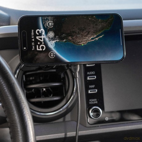 Peak Design - Mobile Car Mount 20mm Ball Adapter Charging V2 - Black - E