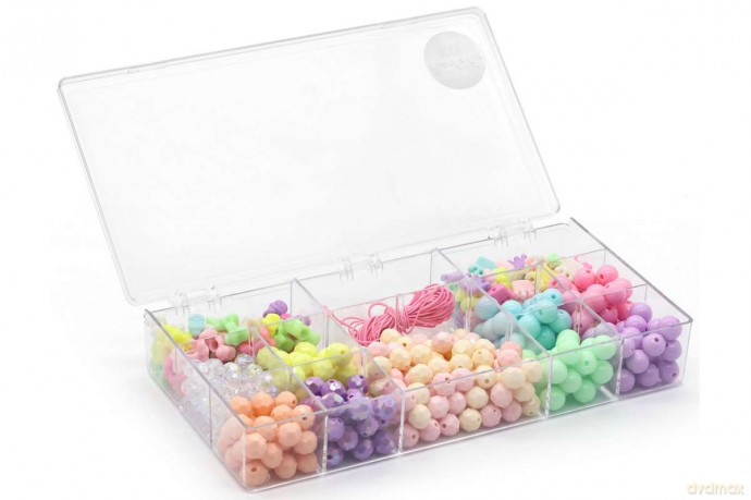 Pearl Â´n Fun - Pastel perlemix m/elastiksnor assorted former (714206)