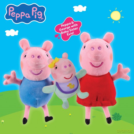 Peppa Pig - Plush 3PK (8423)