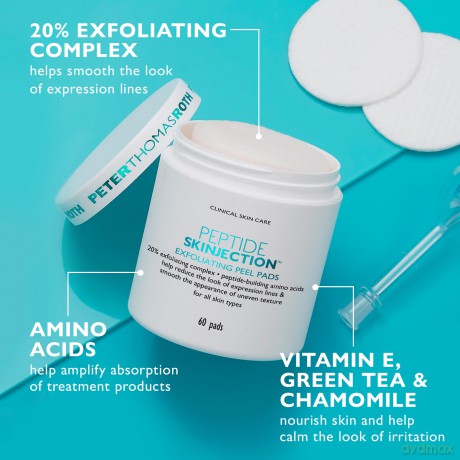 Peter Thomas Roth - Peptide Skinjection Exfoliating Peel Pads - 60 pcs