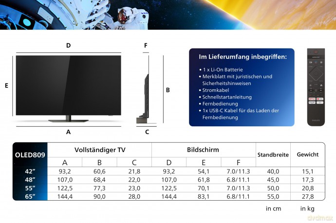 Philips - 48 OLED 4K TV 48OLED809/12 Ambilight
