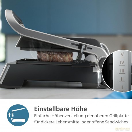 Philips - 5000 Series Contact Grill - HD6301/90