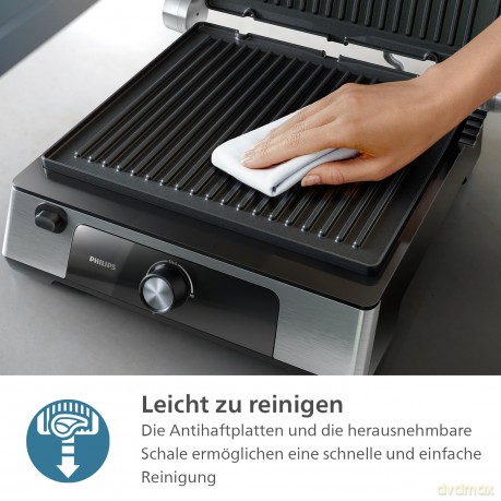 Philips - 5000 Series Contact Grill - HD6301/90
