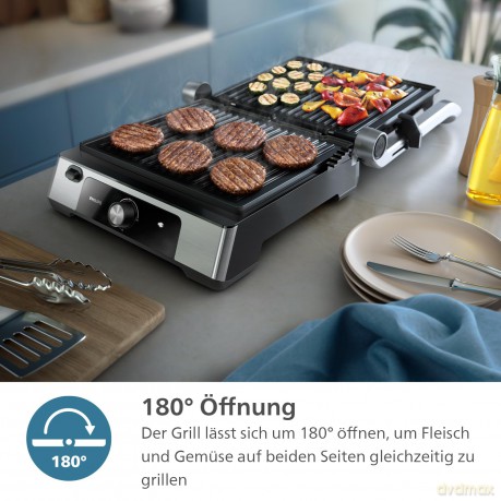 Philips - 5000 Series Contact Grill - HD6301/90