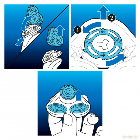 Philips - SH50/50 Replacement Blades - Pack of 3