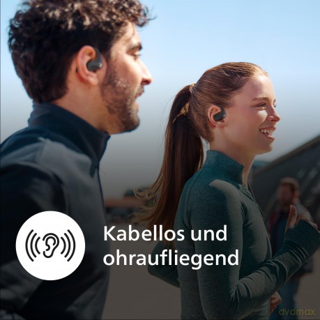 Philips Audio - TAA6709BK/00 Wireless Sports Headphones - Superior Sound for Active Lifestyles