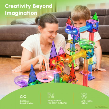 Picasso Tiles - Magnetic Marble Run Set (150 pcs) (PTG150)