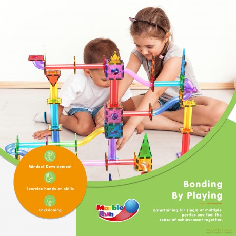 Picasso Tiles - Magnetic Marble Run Set (150 pcs) (PTG150)