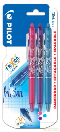 Pilot - FriXion Clicker 0.7 - (Pack of 3)