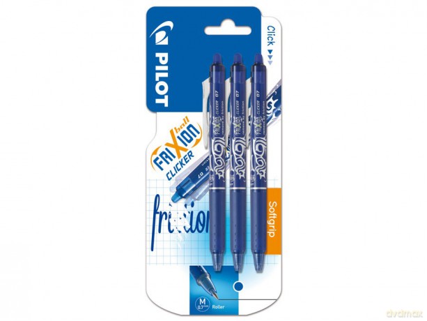 Pilot - FriXion Clicker 0.7 - Blue (Pack of 3)
