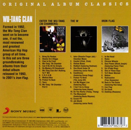 Wu-Tang Clan : Original Album Classics [3CD]