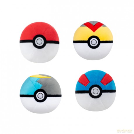 Pokemon - Plush 10 cm Pokeball Assorted (PKW3554-6)