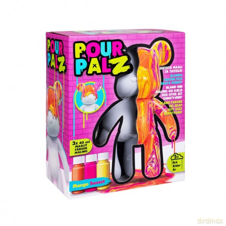 Pour Palz - DIY Paint Bear collectible - Mango Sunset [FIGURKA]