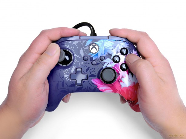 PowerA - Advantage Plus Wired Controller - Xbox Series X - S - Night Blossom