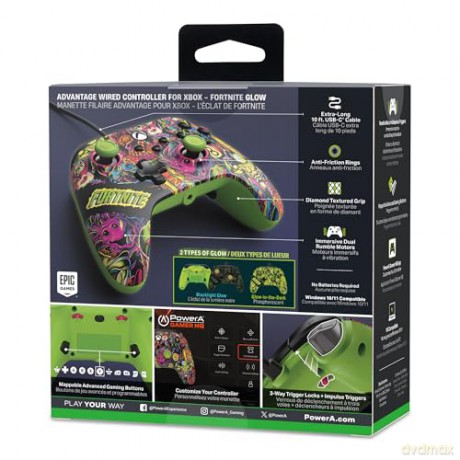 PowerA - Advantage Wired Controller - Fortnite Glow