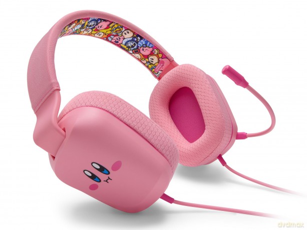 PowerA - Wired Stereo Headset for Nintendo Switch - Kirby Mouthful - Pink