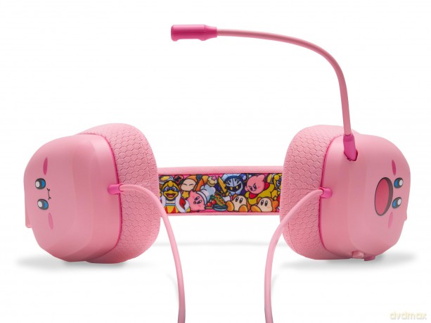 PowerA - Wired Stereo Headset for Nintendo Switch - Kirby Mouthful - Pink
