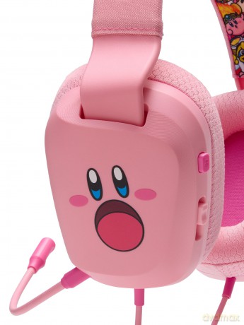 PowerA - Wired Stereo Headset for Nintendo Switch - Kirby Mouthful - Pink