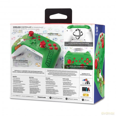 PowerA - Wireless Controller for Nintendo Switch - Hungry Yoshi - Green