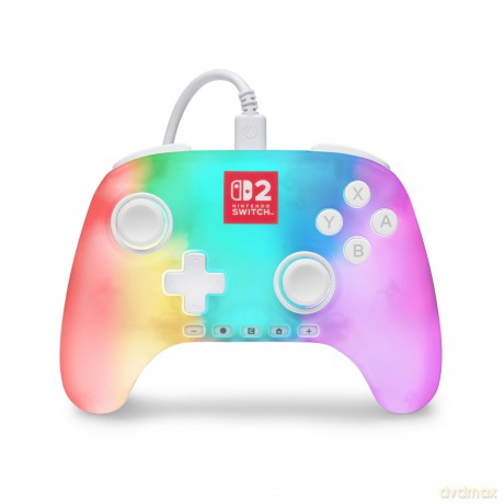 PowerA Advantage Wired Controller for Nintendo Switch 2 with Lumectra - White