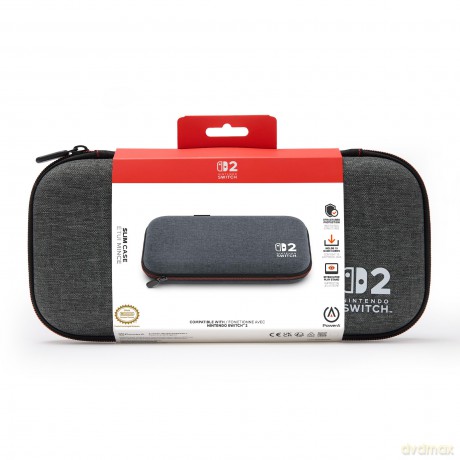 PowerA Slim Case for Nintendo Switch 2 - Dark Heather Grey