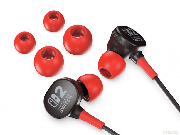 PowerA Wired Earbuds for Nintendo Switch 2- Black